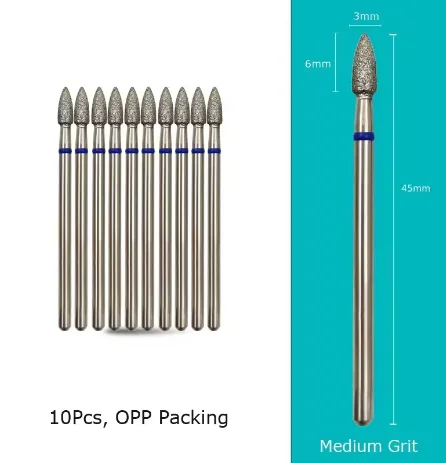 Cone Diamond Cuticle Bit for Manicure Nail Drill Accessory gallery 3