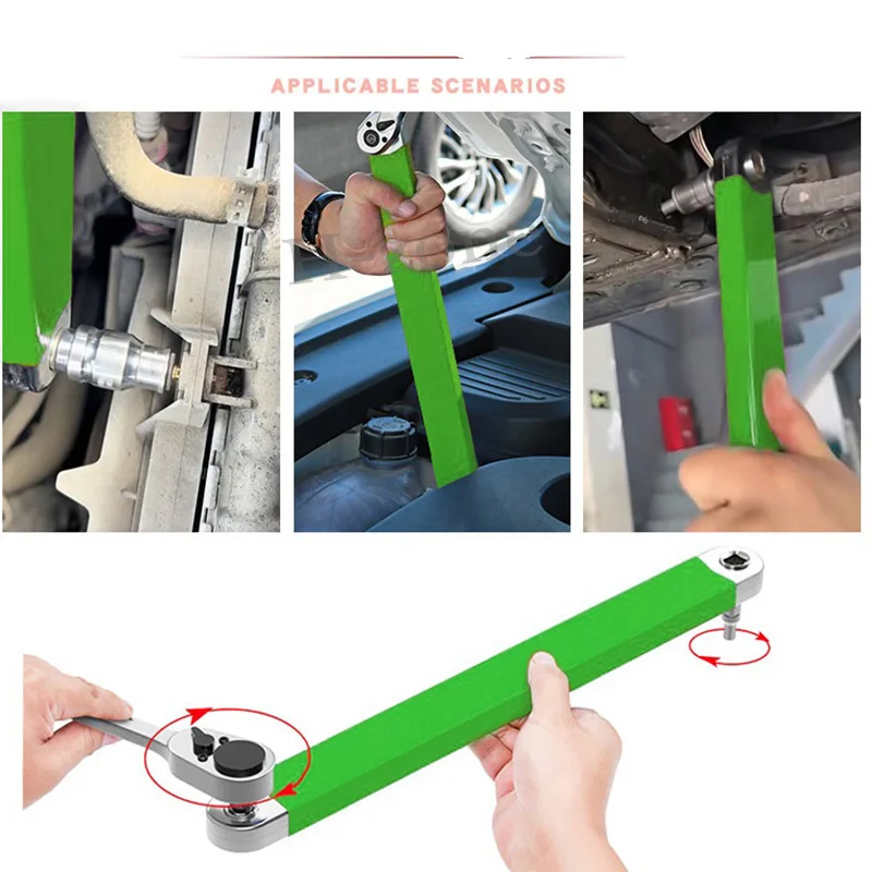 

Multifunctional extension wrench ratchet linkage quick right angle wrench extension rod repair tool sleeve extension rod