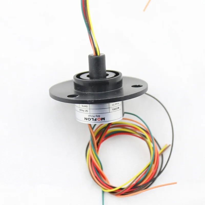 

12.5mm OD 25.0mm Length 12 Circuits Slip Ring Conductive Rotary Joint