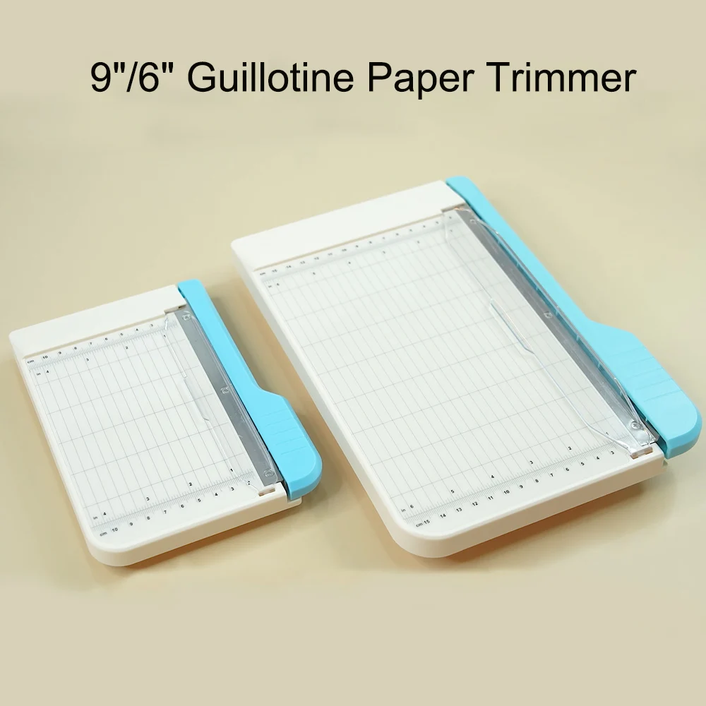 Professioneller 9"/6"Guillotinen-Papierschneider und Bastelschneider – Präzisionsklinge für Papier, Fotos, Karton, Stoff, Leder