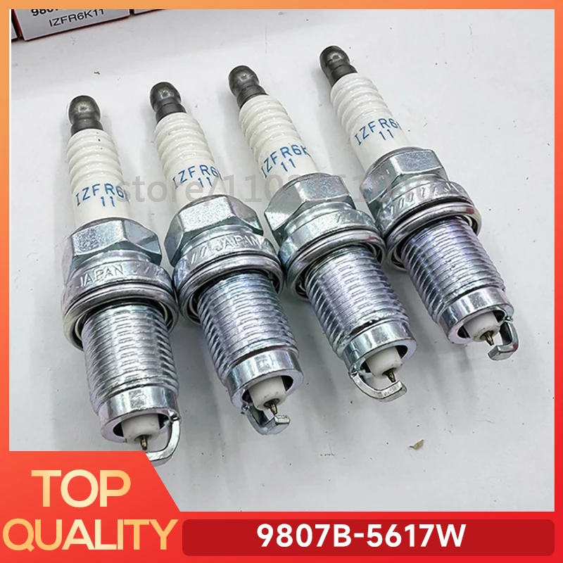 

4pcs IZFR6K11 IZFR6K-11 9807B-5617W IRIDIUM Spark Plug For Acura CSX MDX RL RSX TL TSX HONDA ACCORD CIVIC CR-V ELEMENT Auto Part