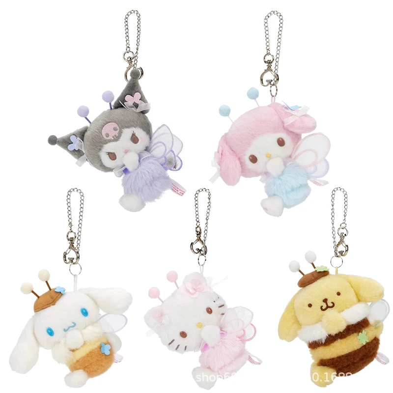 

Плюшевые куклы Sanrio, мягкие игрушки, подвески для сумок, плюшевые брелоки, подарки на Рождество, день рождения, выпускной для детей