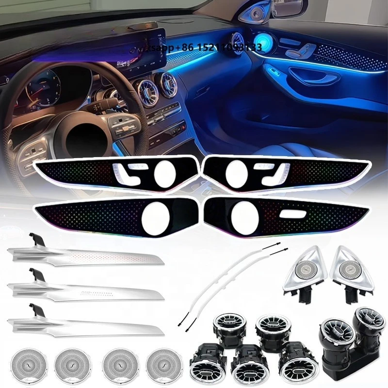 SJC Car Ambient Light Kit for  Models LHD/RHD W205/X253 Interior 64-color LED Symphony  64 Colors