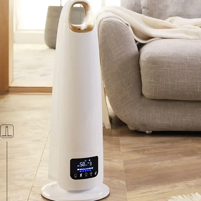 Humidificador de aire acondicionado para el hogar, Humidificador silencioso para dormitorio, mujeres embarazadas, bebés, gran capacidad de pulverización, habitación interior de piso a techo