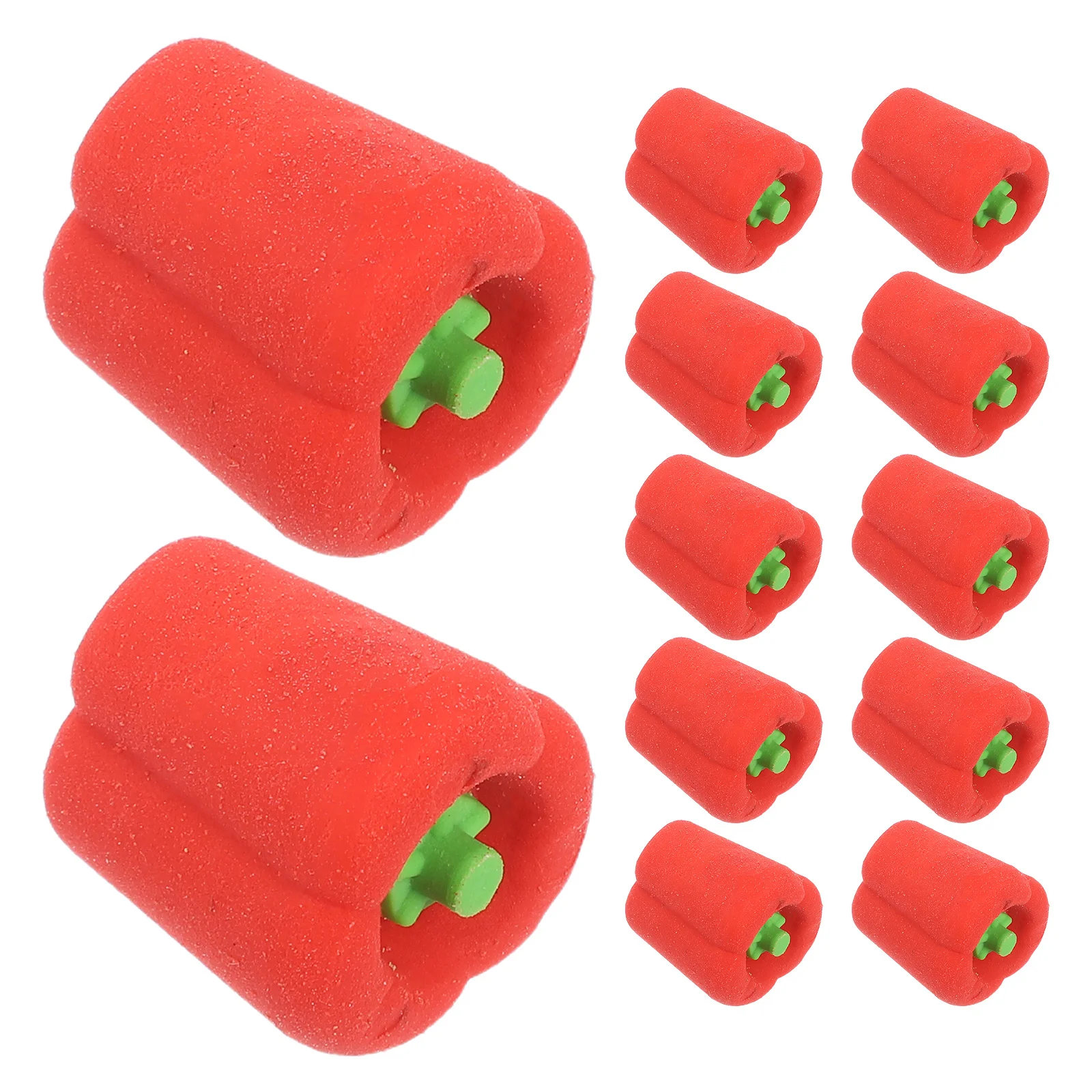 

100Pcs Pepper Shaped Mini Vegetable Pencil Erasers Cartoon Writing Erasers for Kids Classroom Rewards Party Food Eraser