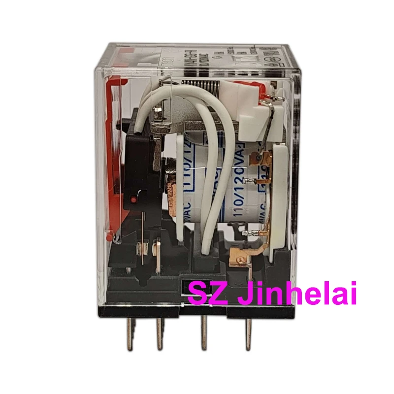 10pcs Authentic Original Omron 4NO 4NC 14pins Min Power Relays MY4N-GS -R 24VDC 240VAC 12VDC 12VAC 24VAC 110VAC 48VDC 110VDC