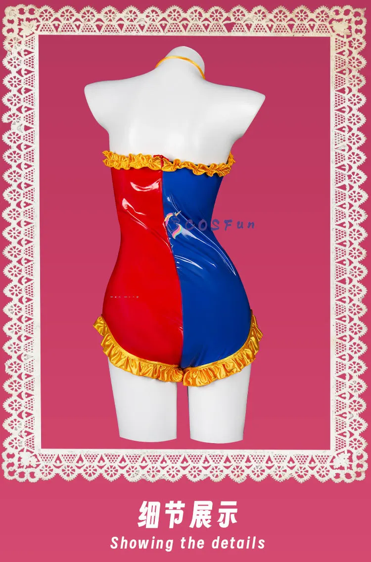 The Amazing Digital Circus Pomni Cosplay Costume Sexy Lovely Uniform Halloween Party Role Play Outfit Women COSFun view 5