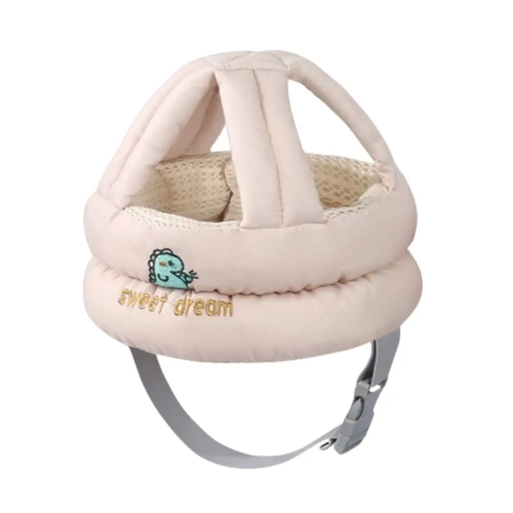 

Breathable Toddler Protective Headgear Adjustable Protective Infant Anti-crash Caps Sponge Dinosaur Pattern Toddler Cap Gift