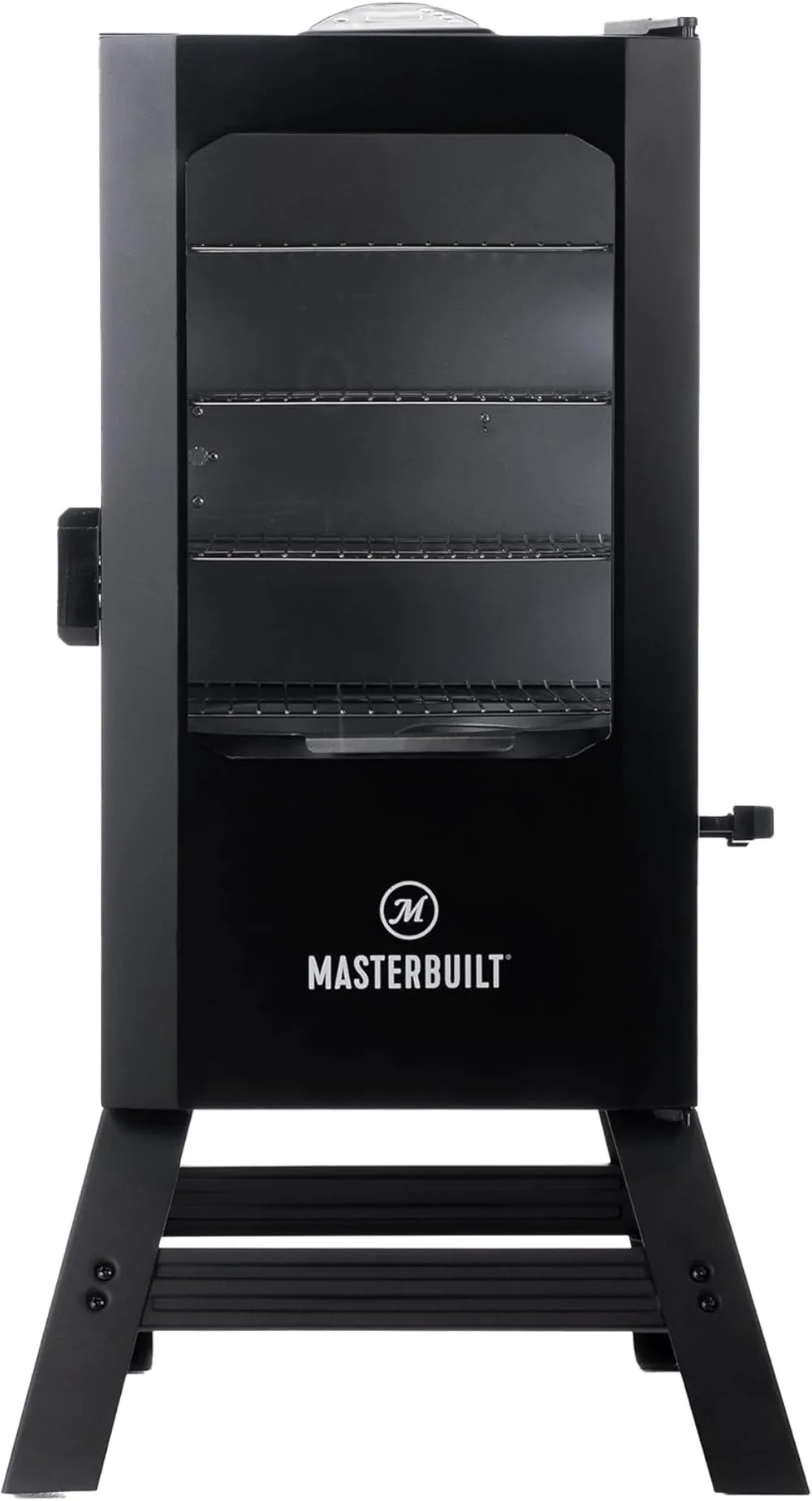 

Masterbuilt®30-дюймовый цифровой электрический вертикальный коптильня для барбекю с набором ножек, погрузчик с боковой деревянной стружкой и 710 кулинарный квадратный дюйм