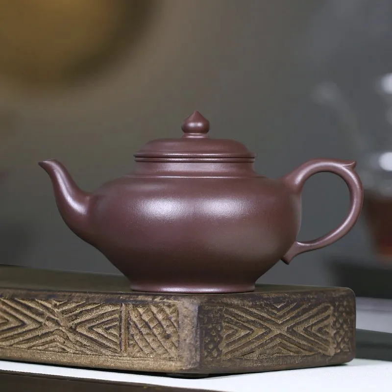 

Zanghutianxia Authentic Yixing Zisha Teapot Handmade Teapot Single Teapot Tea Set Home Collection Crude Ore Old Purple Clay Hand