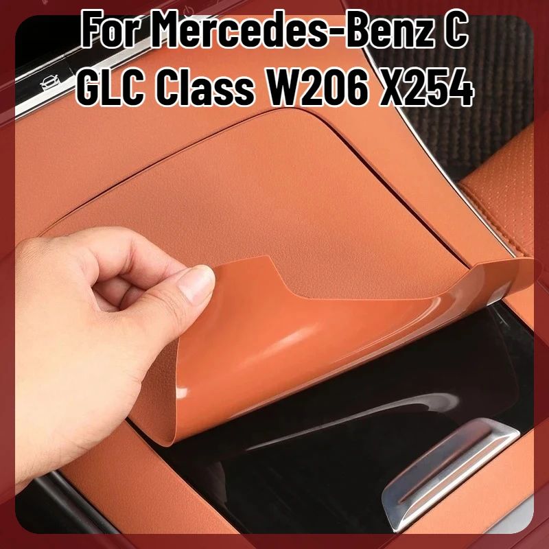 For Mercedes-Benz C GLC Class W206 X254 Silicone Center Console Panel Frame Trim Anti-Scratch Interior Mod Styling Accessories