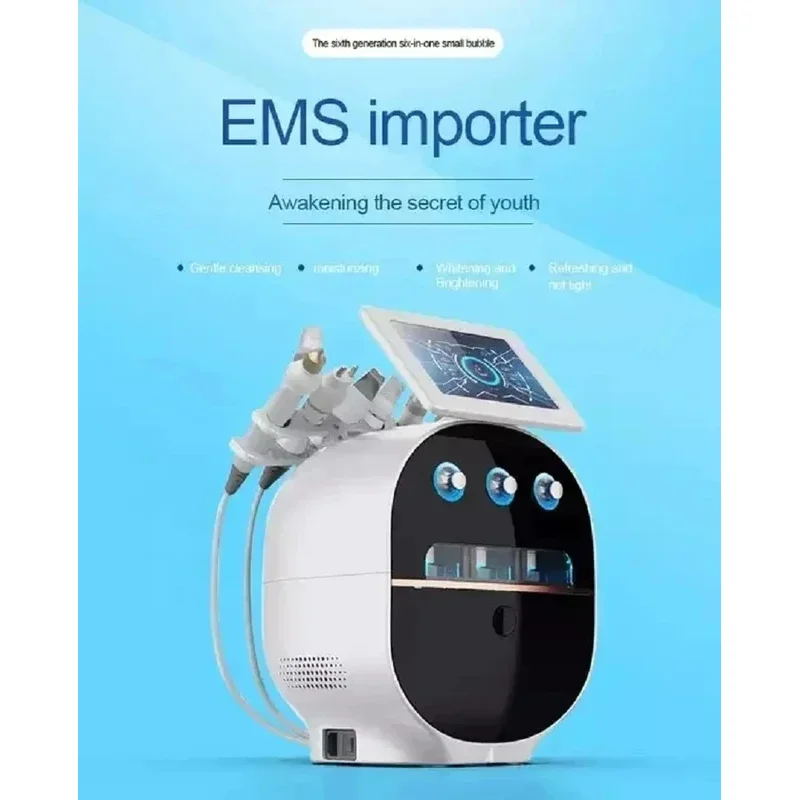 

SPA660 Ультразвуковая терапия Гидродермабразия Машина для очищения лица Уход за кожей Гидроводный пилинг Устройство для очистки