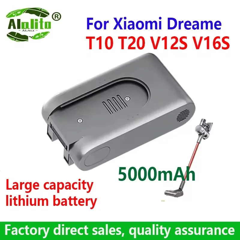 25.2V 5000mAh T10 T20 V12S V16S R10pro Vacuum Cleaner Battery for Xiaomi Dreame Vacuum Cleaner Replacement Lithium Battery