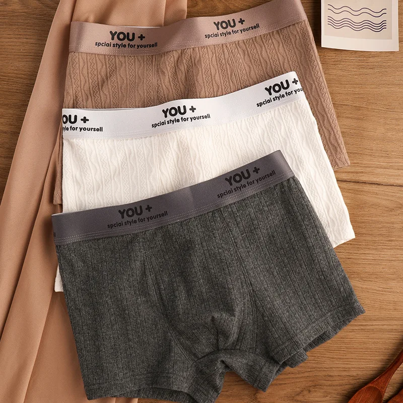 

Cotton Mens Panties Sexy Underwears Homme Hombre Boxers Breathable Seamless Briefs Plus Size Shorts Pants Mid-Waist Boxershorts