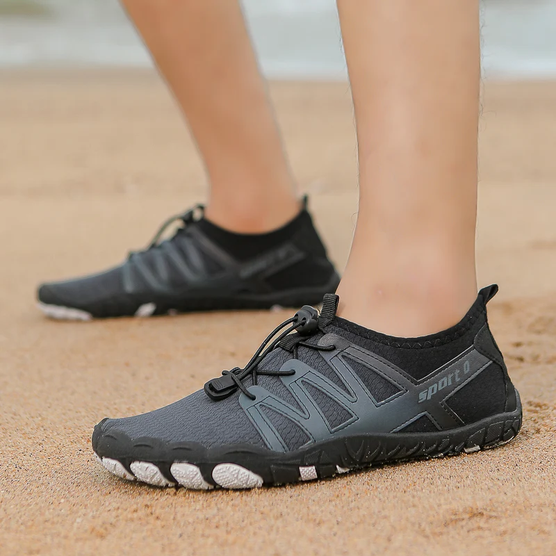 Zapatos de agua con suela de goma para hombre y mujer, zapatillas de playa transpirables de secado rápido, calzado informal para Fitness, ciclismo y natación