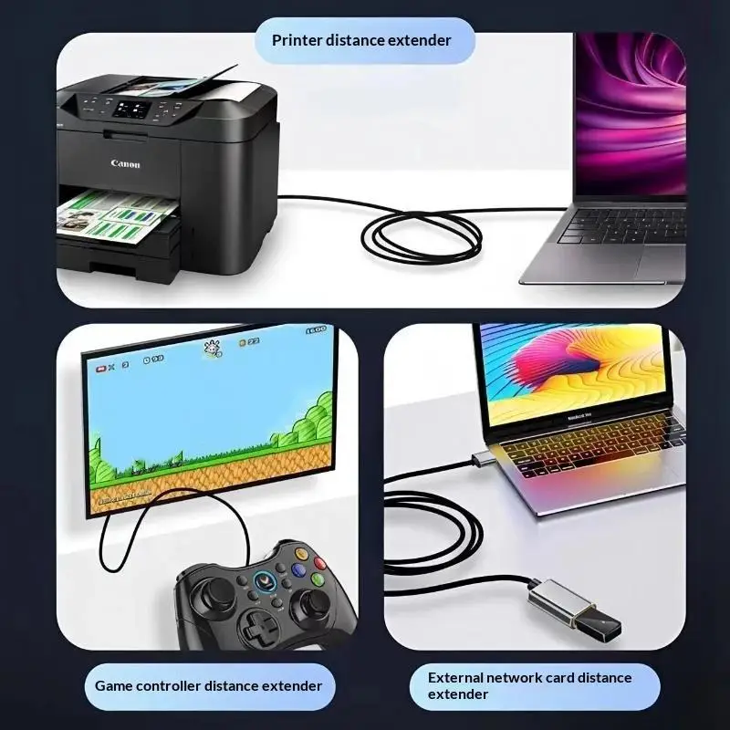USB 3.0 Extension Cable Extender Cord Fast Extension Data Transfer Wire 0.3/0.5/1/1.5/2M For Smart TV One SSD PC Laptop
