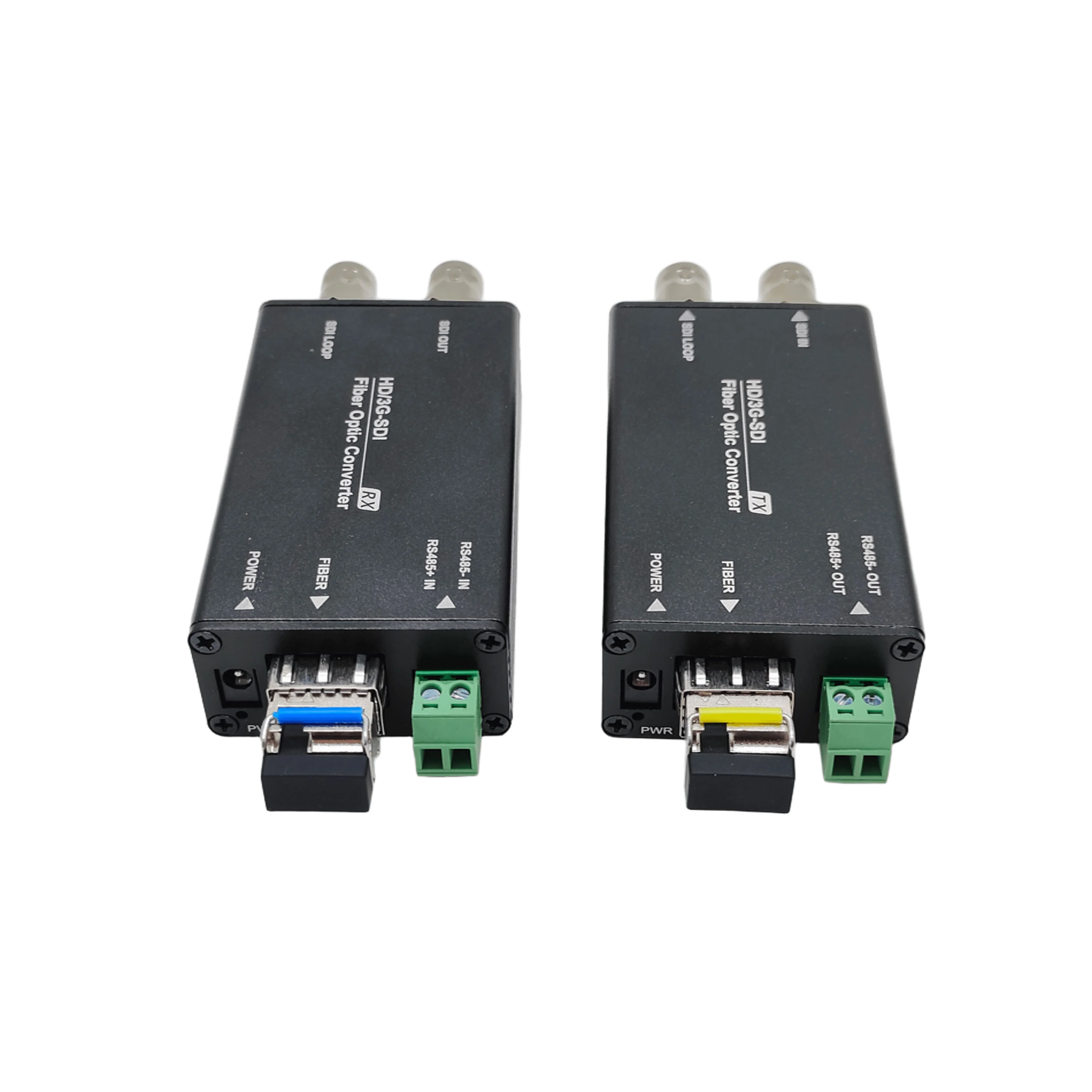 Upgraded Pathological Signal 3G-SDI to Single-Mode Fiber Video Converter With Loop Out, RS485 Data