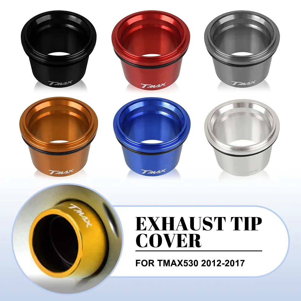 

For Yamaha Tmax530 2012 2013 2014 2015 2016 2017 Motorcycle Accessories CNC Aluminum Exhaust Muffler pipe End Tip Cover Tmax 530