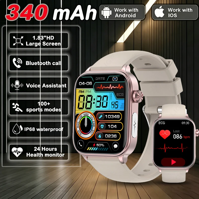 LIGE AI Diagnostic Detector Men Smart Watch Women Blood Lipid And Uric Acid Body Composition Test Women Menstrual Health Tracker