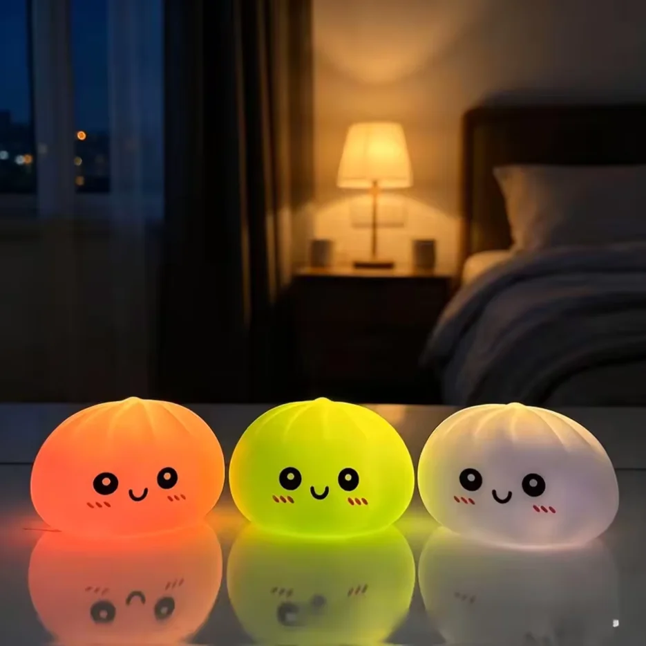 Squishy Dumplings Stress Relief Fidget Toy Colorful Simulation Food Steamed Stuffed Bun Dough Toys Slow-rise Squeeze Toy