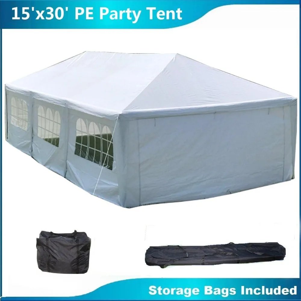 WDMT PE Party Tent, Wedding Tent, Outdoor Event Canopy,Backyard Garden Shelter Gazebo,Galvanized Steel Frame,Metal wedding