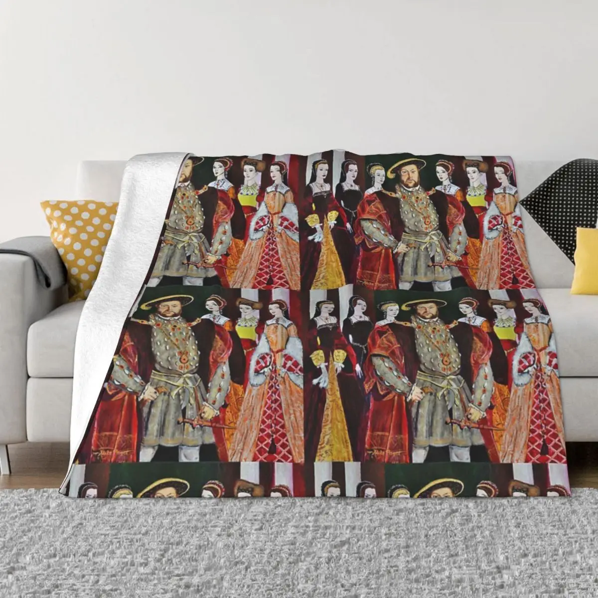 

King Henry 8Th And His Six Wives Anime Bed Blankets Winter Blankets Blankets And Throws Throw Blanket