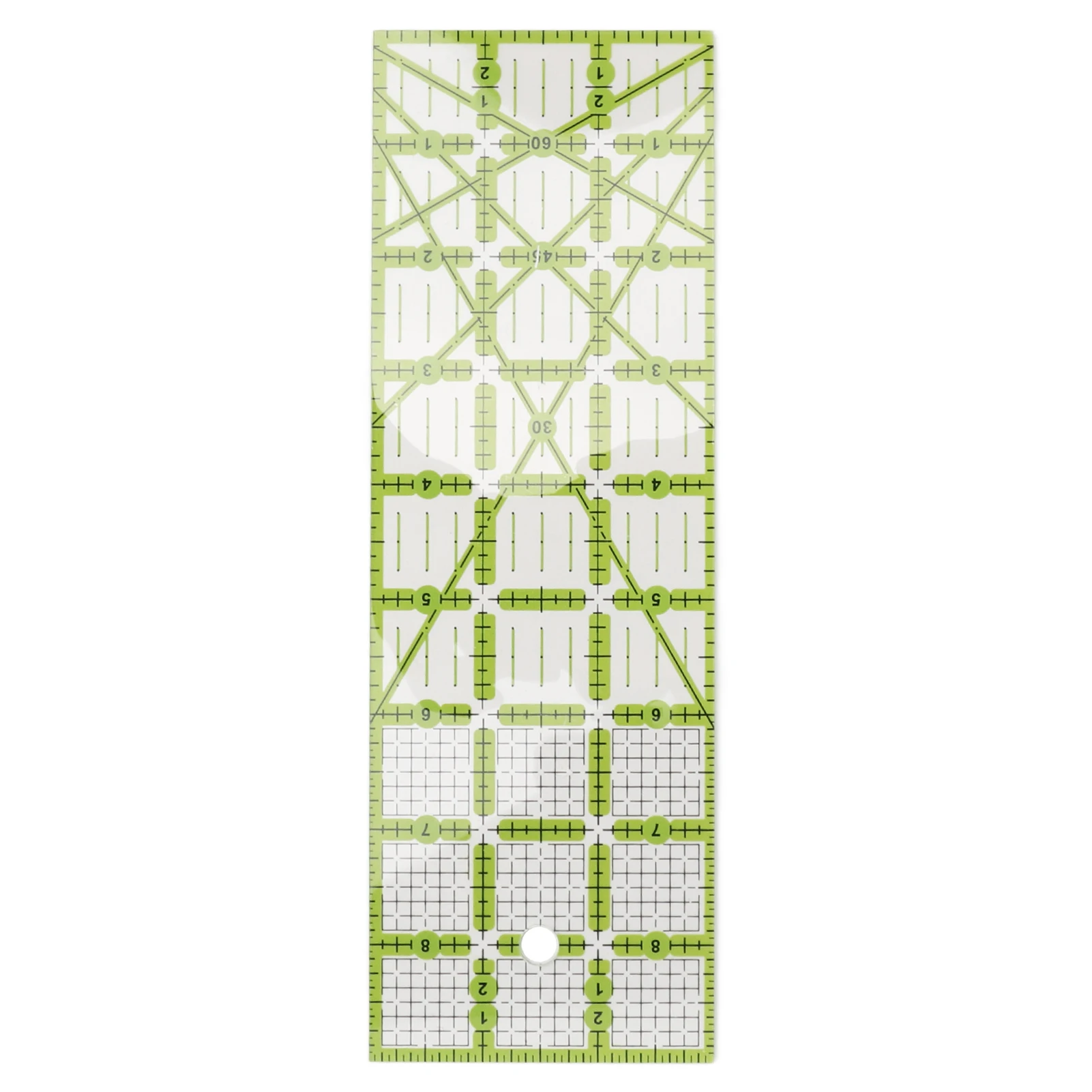 New Acrylic Quilting Ruler Grid Markings Angle Lines Sewing Ruler Transparent Patchwork Ruler Dressmaking