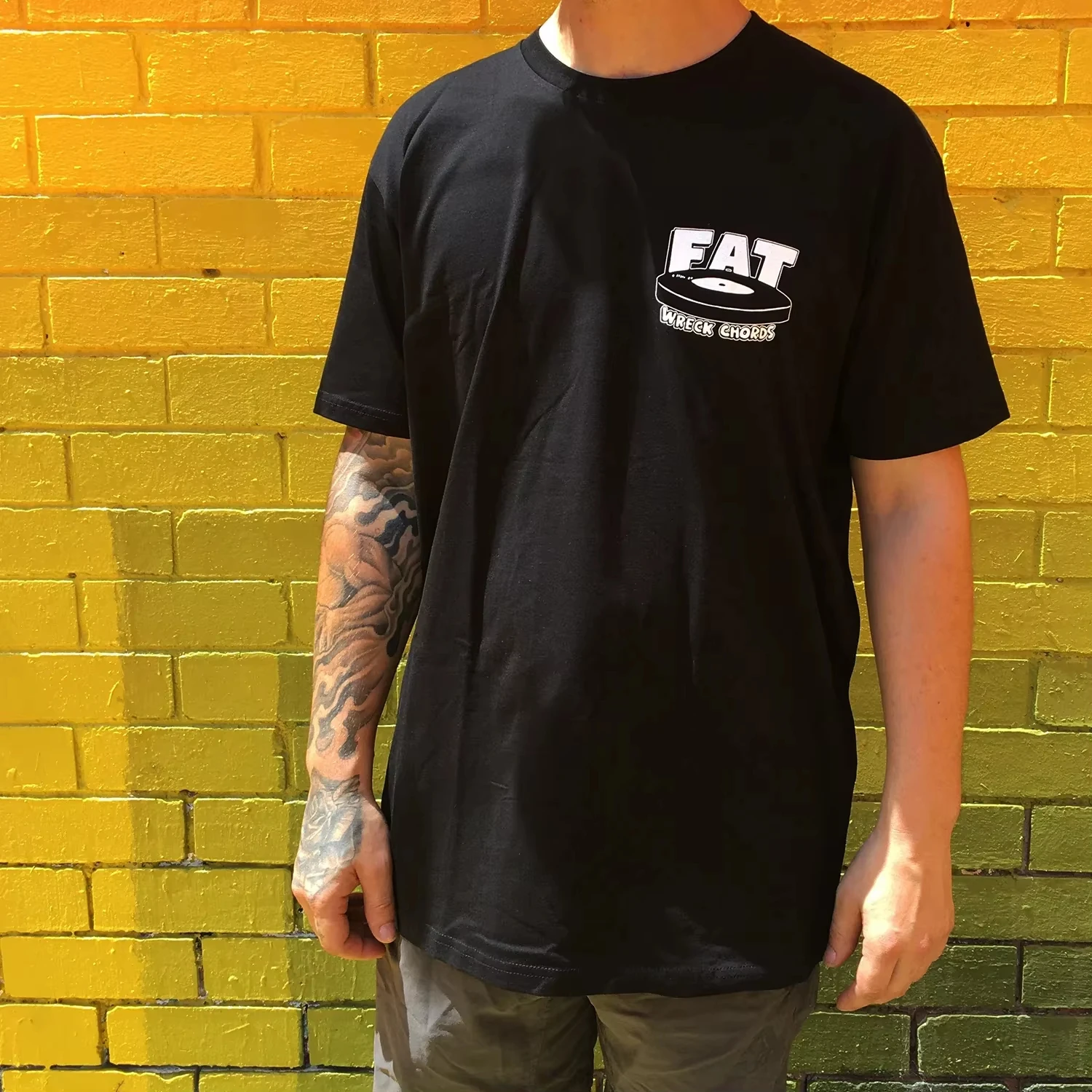 Fat Wreck Chords Graphic Cotton T-shirt Hip Hop Band Music Print Tee Men's Clothing Retro Comfortable Streetwear 2026 Summer Top