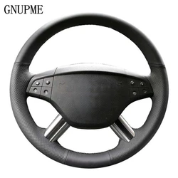 GNUPME Artificial Leather Black Steering Wheel Cover for Mercedes Benz M-Class GL-Class GL450 2006-2009 ML350 ML500 2005 2006