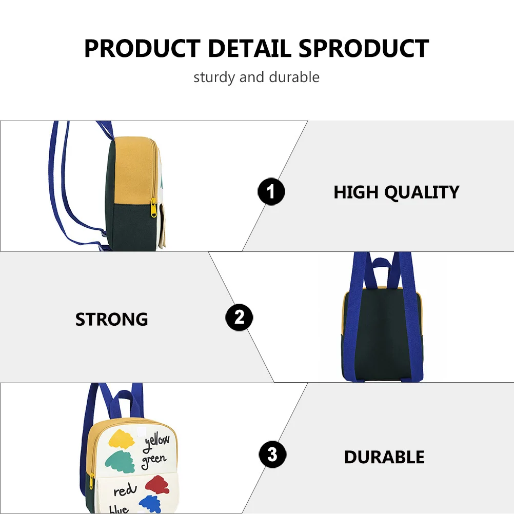 Mochila pequeña de tela de algodón para niñas y niños, mochila escolar ajustable suave y ecológica para niños, adorables y encantadores