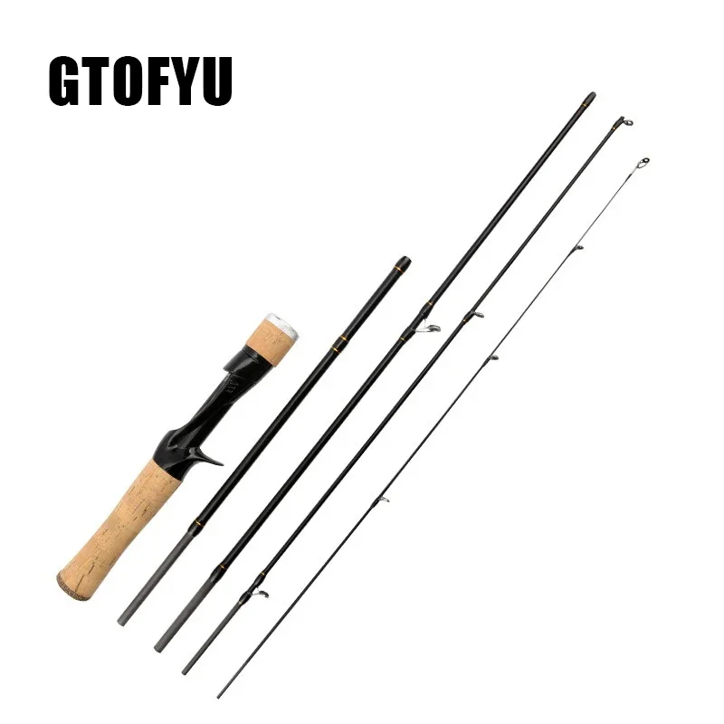 

Small Bait Finesse System UL Spinning Casting Fishing Rod Carbon Fiber Ultralight 4 Pieces 1.55-1.8m 1-8g for Trout Fishing Rod