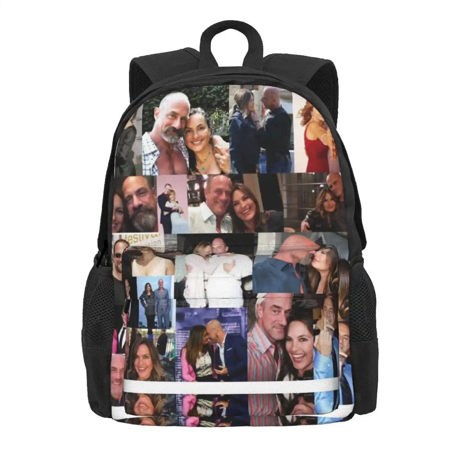 Chris Meloni And Mariska Hargitay Backpacks For School Teenagers Girls Travel Bags Chris Meloni Mariska Hargitay Bensler Eo