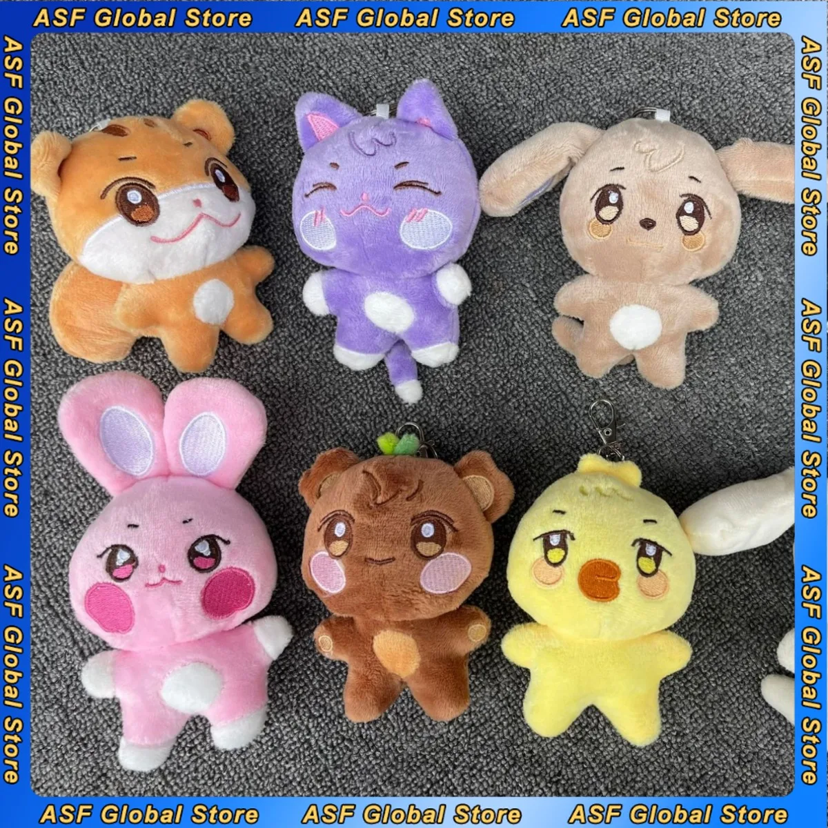 10cm Figurka ATEEZ Pluszowa Maskotka Model Urocza i Miękka Akcesoria do Pakowania Breloczek Dekoracja Pokoju Prezent dla Dzieci Zabawki
