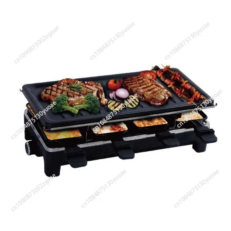 Double Layers Grill Household Electric Griddle Smokeless Non-stick Barbecue Pan Multifunctional Baking Pan