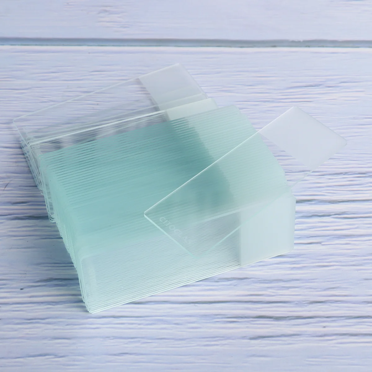 

Transparent Microscope Blank Glass Slides Box Durable High Quality for Biological Education Research Microscope
