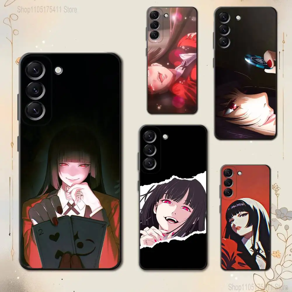 

J-Jabami Y-Yumeko Anime Phone Case For Samsung Galaxy A 73,72,51,53,52,71,22,5G,Note,J7,8,9 Soft Black Cover