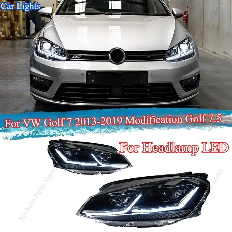 

Car Lights For VW Golf 7 2013-2017 modification Golf 7.5 Headlamp LED Projetor Head Lamp Daytime Running Light Auto Accessories