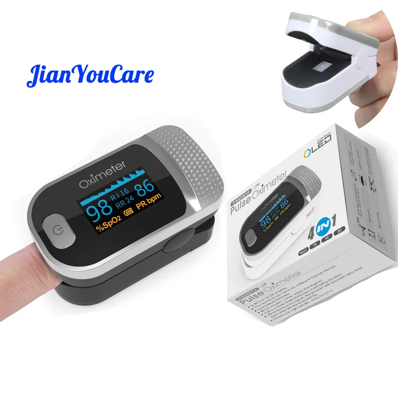 

Health Care Finger Oled Pulse Oximeter SPO2 Medical Portable Blood Oxygen With Respiratory Rate Oximetro De Dedo pulsioximetro