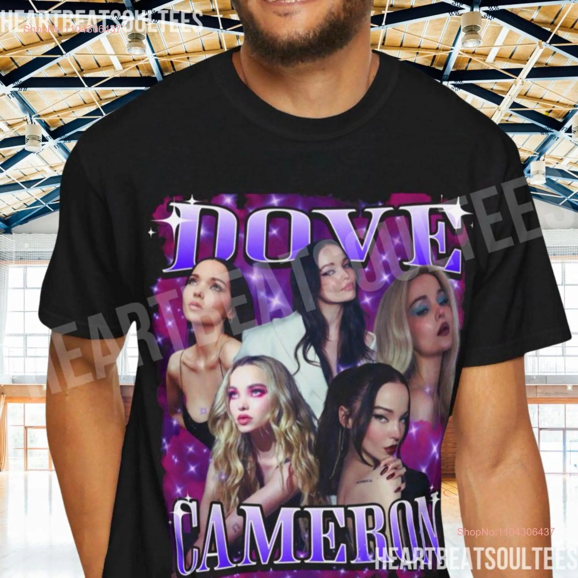 Dove Cameron T Shirt Vintage Fanmade Merch Garment Dyed long or short sleeves