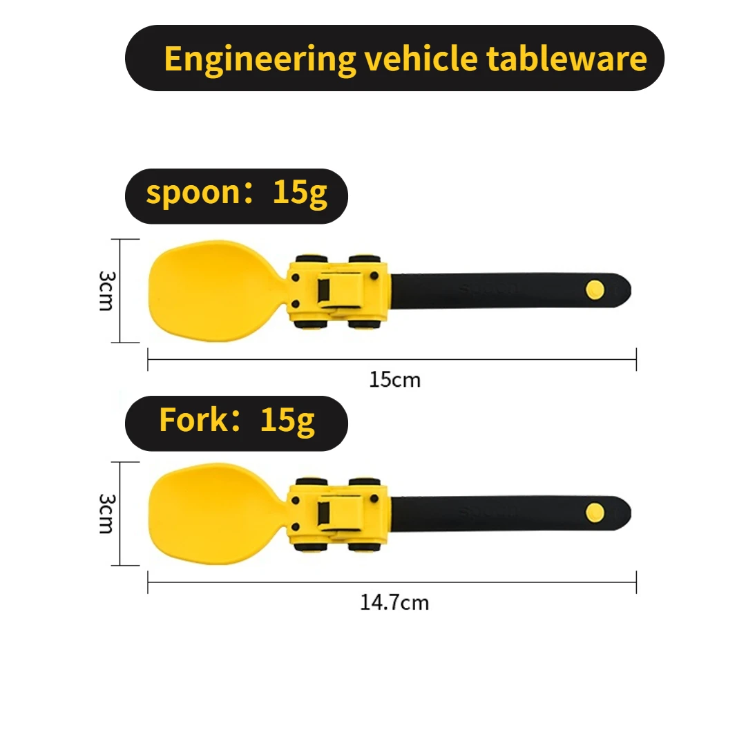 Baby Utensils Spoon Fork Set Children\'s Gifts Kids Racing Cartoon Design Cutlery For Children Tableware Babies Training Feeding