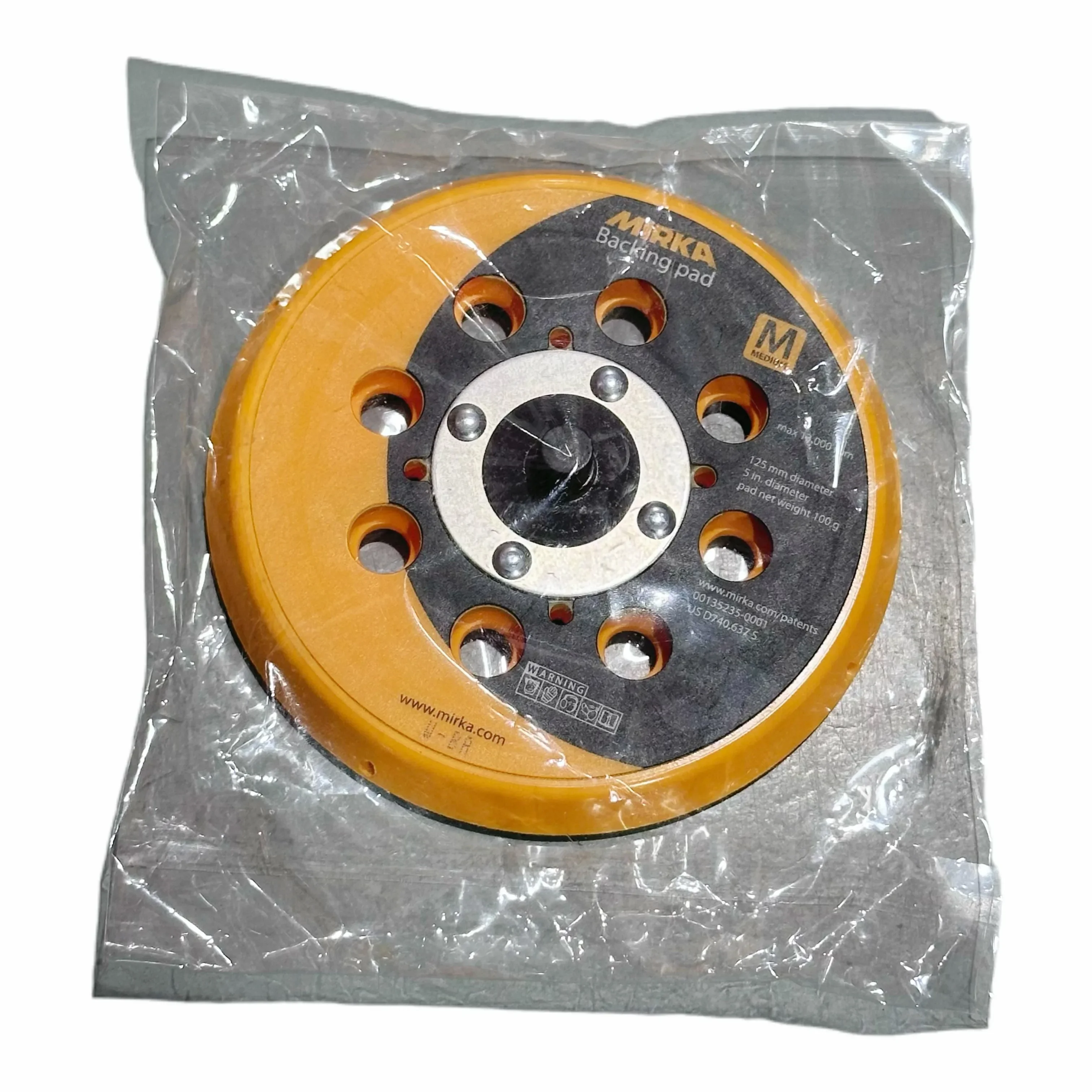 Backing Pad 8 Holes 5Inch 125MM or 6 Inch 150MM Hook and Loop Backing Polishing Machine Back for Grinding and Polishing