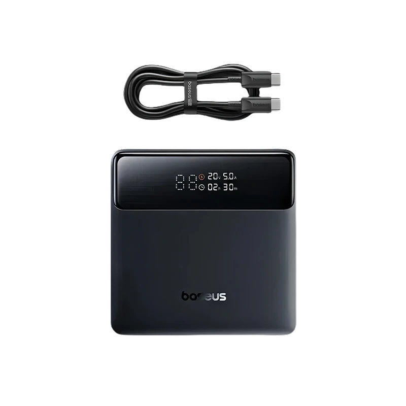 Baseus 100W Power Bank 20000mAh с быстрой зарядкой для ноутбуков и смартфонов — фото товара