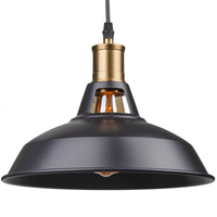 Pendant Light Industrial Farmhouse Pendant Lighting Black Loft Barn Hanging Kitchen Pendant Light Fixtures E27 Based