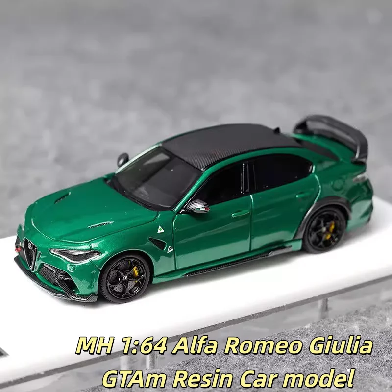 

1:64 Romeo Giulia GTAm, high-end resin car model, for teenagers to play with, adult decoration, children's birthday gift.