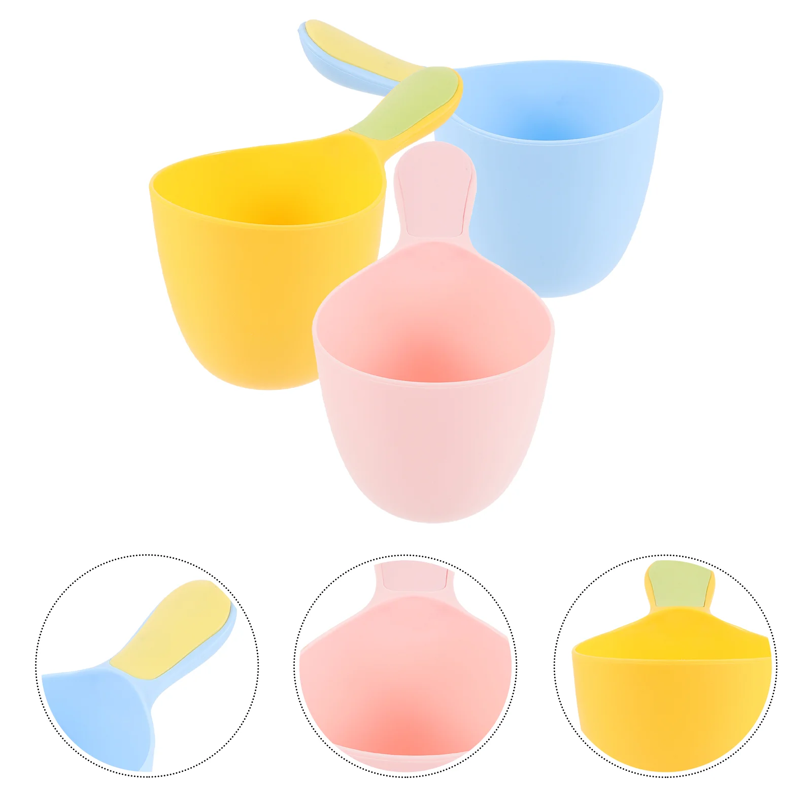 Cucina per acqua per bambini Mestolo in plastica Accessorio da cucina Tazze Bagno Secchio multiuso per utensili