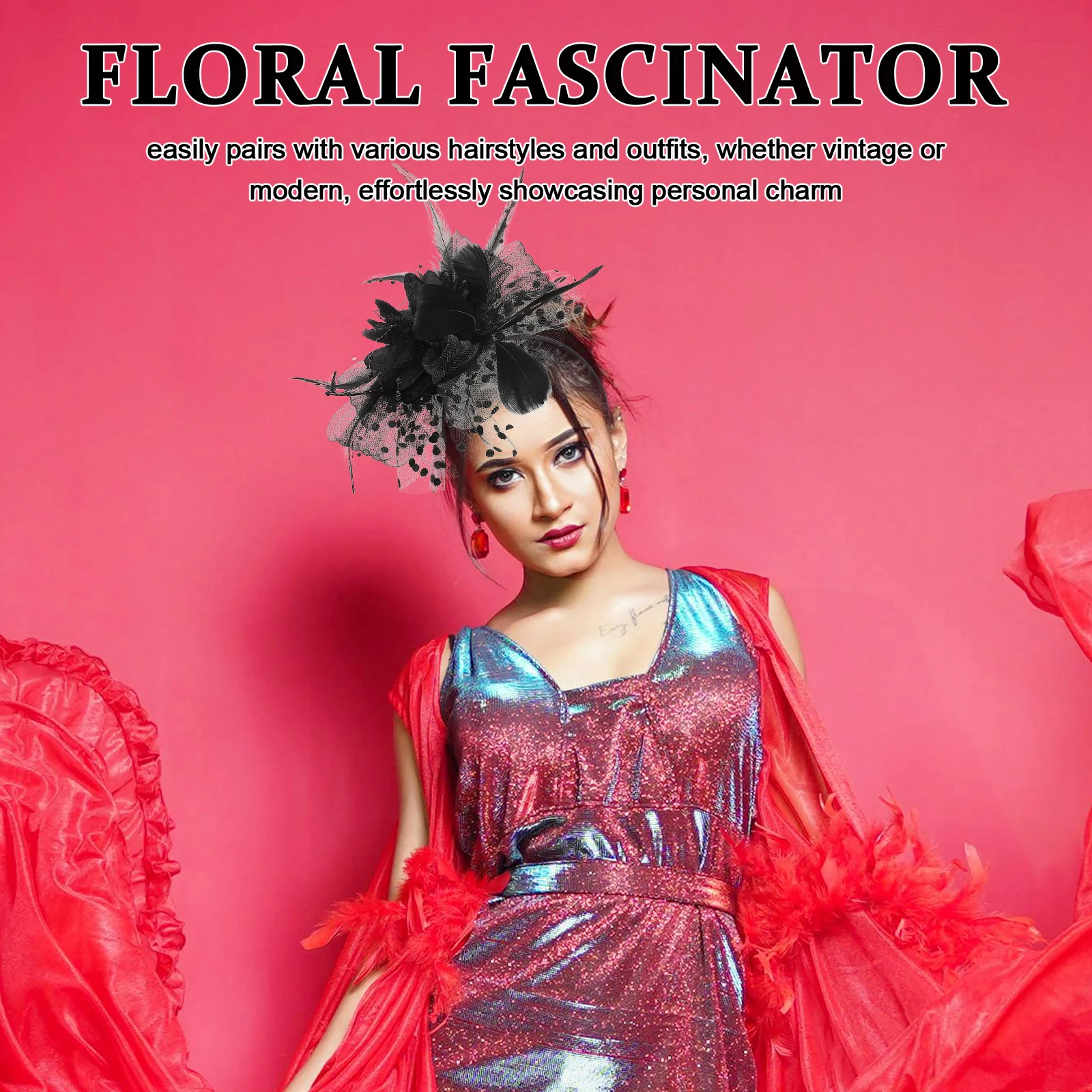 Aksesoris Rambut Pengantin Retro Bunga untuk Pesta, Topi, Jepit Rambut untuk Acara Tea Party