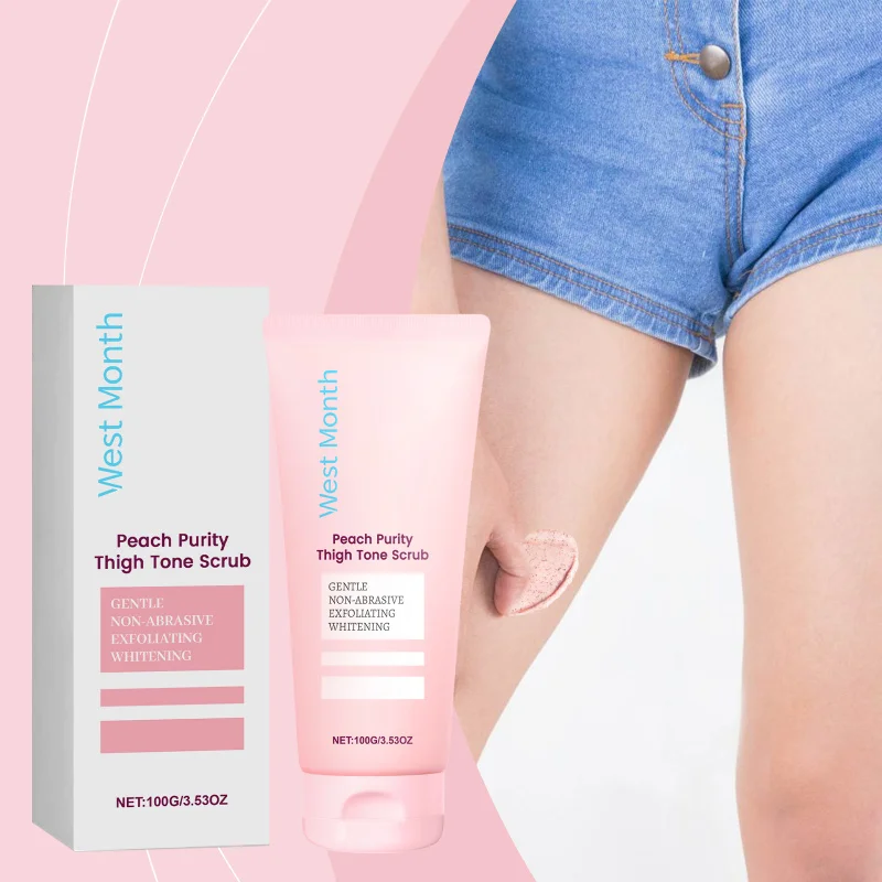 

Peach Body Scrub - Gentle Exfoliator For Smooth & Glowing Skin - Brightening Formula - Moisturizing Skin Polish - All Skin Types