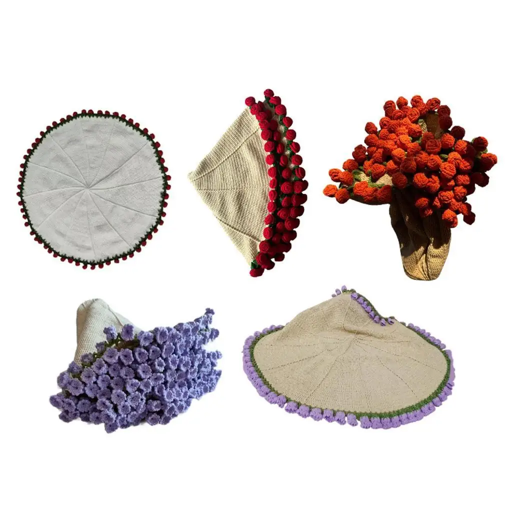 

Flower Blanket Crochet Kit Gift Crochet Starter Kit for Enthusiast Beginners