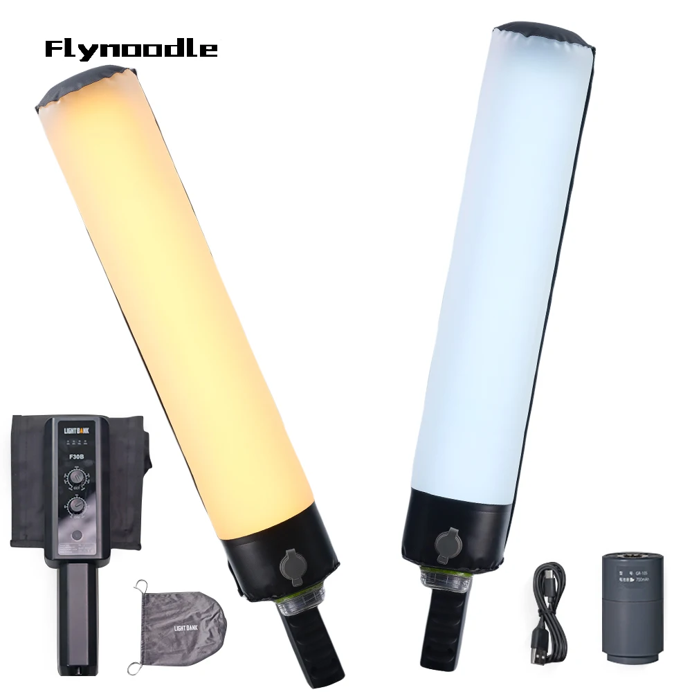 FlyNoodle F30B LIGHT BANK نفخ لينة ضوء سوفت بوكس المحمولة المحمولة نفخ ملء ضوء داخلي LED عصا ضوء