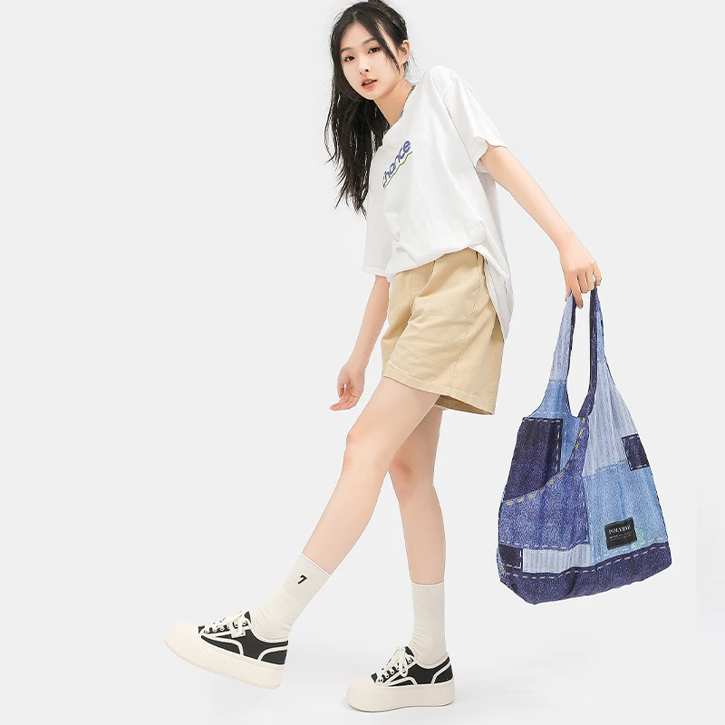 Polybye Super Light Reusable Totebag Eco-friendly Nylon Foldable Shopping Bag Handbag Grocery Bag Lunch Bag Recycle Bag